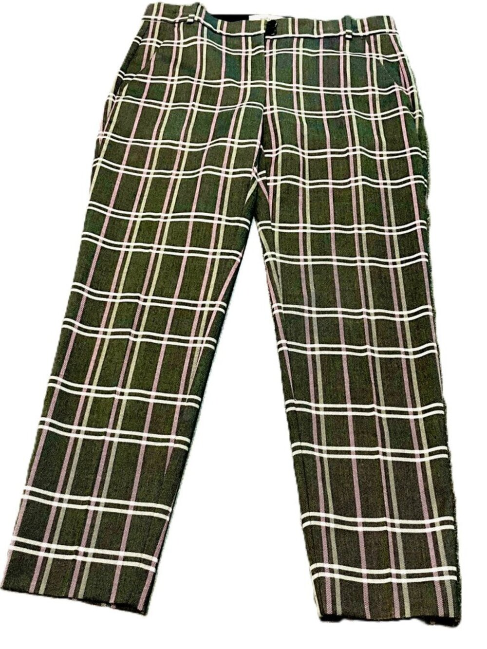 ETRO Milano Plaid Cropped Ankle Pants Size IT42 Italy